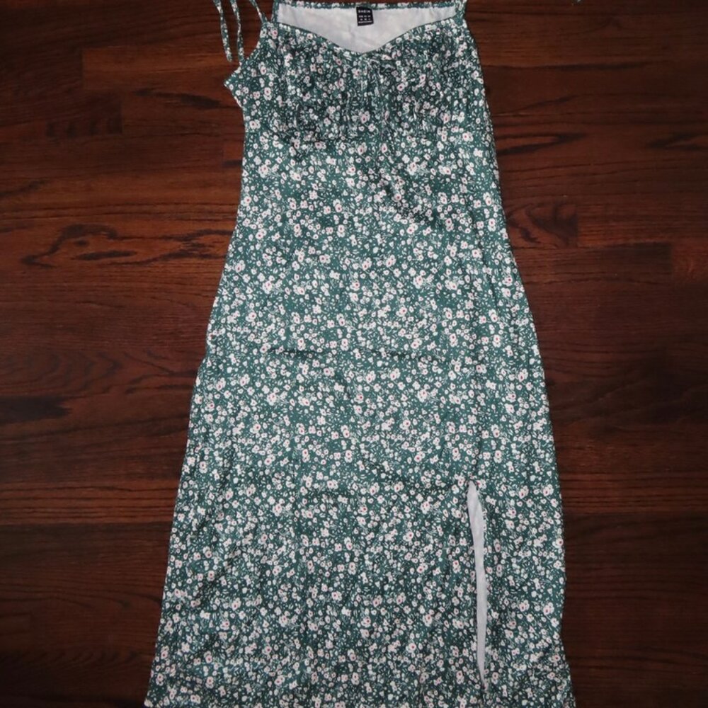 Green Floral Dress